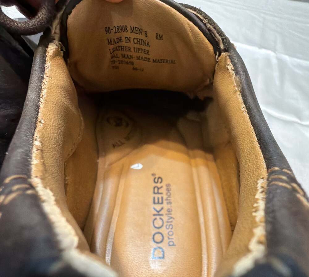 Dockers ProStyle Men's Brown Leather Lace-Up Oxford Dress Shoes Size 8M 90-28908 - Picture 10 of 11